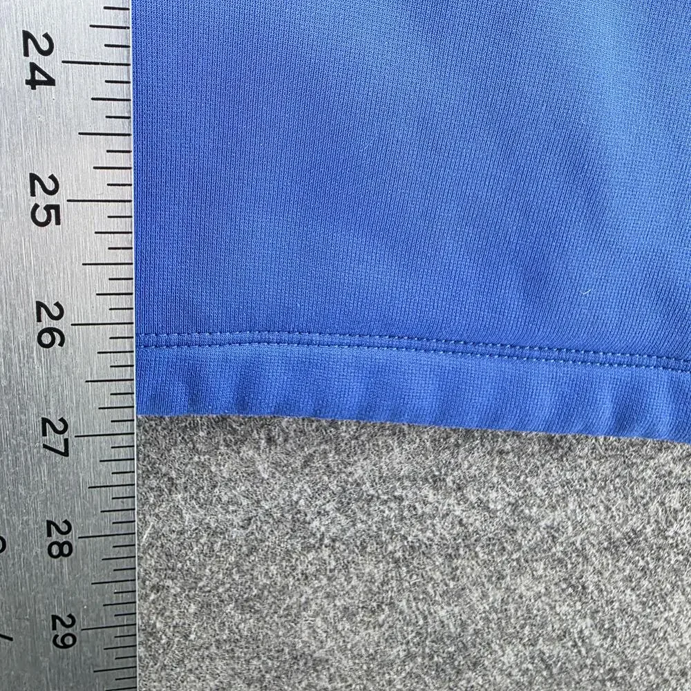 Nike Sweatshirt Mens L Blue Pullover 1/4 Zip Pockets Therma-Fit Golf Embroidered